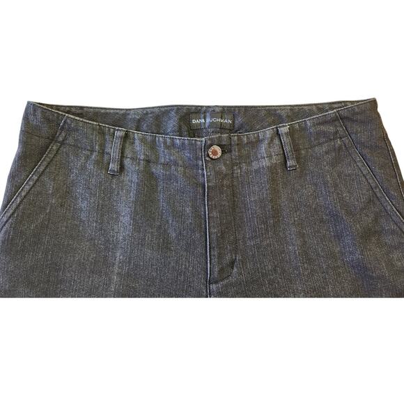 Vintage Y2K Dana Buchman Flare Black Stretch Beaded Embellished Pants Size 8 - Picture 6 of 13